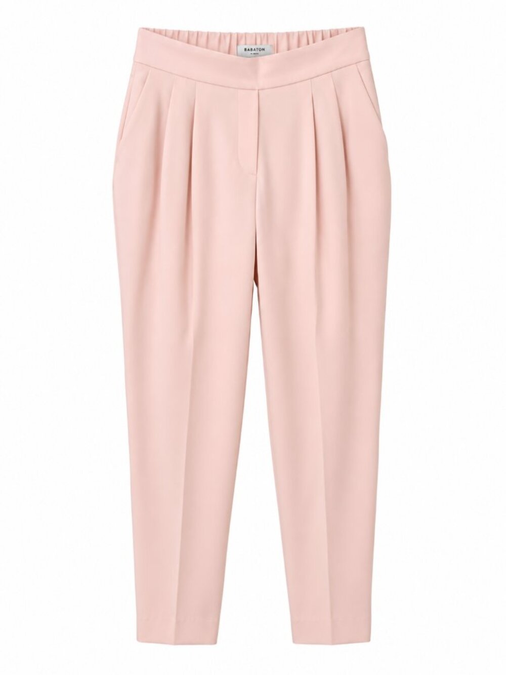 Aritzia Babaton Atelier Blush Pink Pleated Trousers Size 4